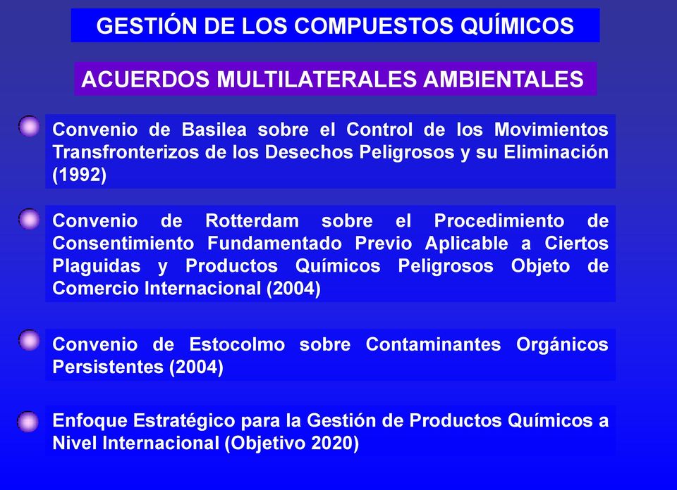 Fundamentado Previo Aplicable a Ciertos Plaguidas y Productos Químicos Peligrosos Objeto de Comercio Internacional (2004) Convenio de