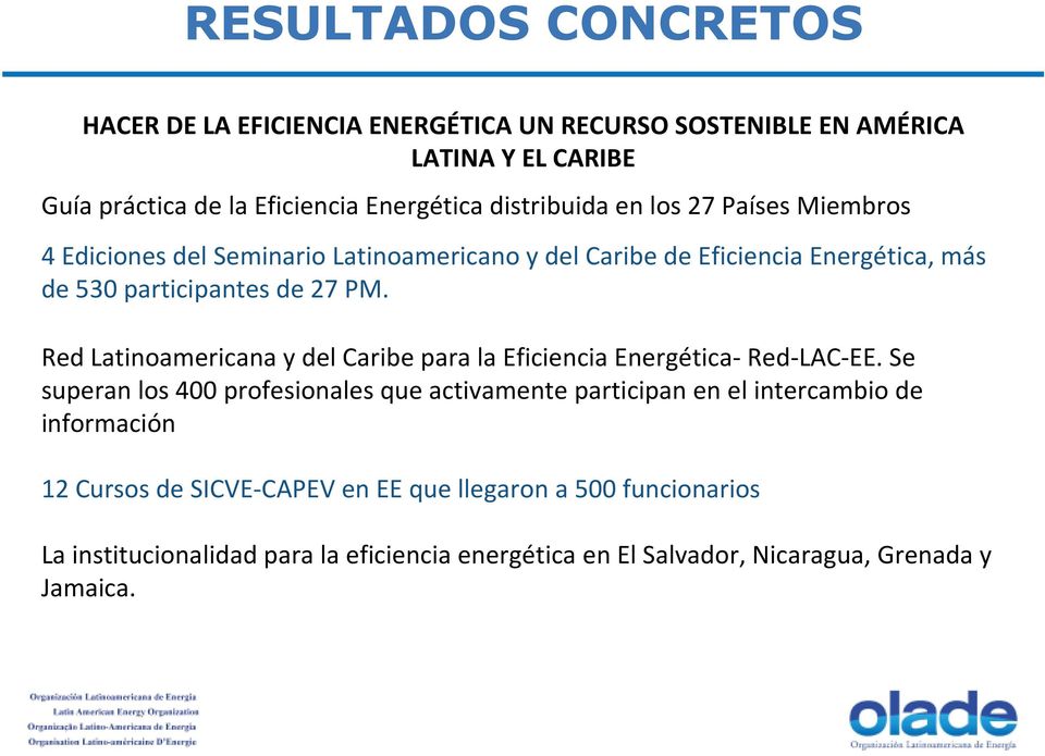 Red Latinoamericana y del Caribe para la Eficiencia Energética-Red-LAC-EE.