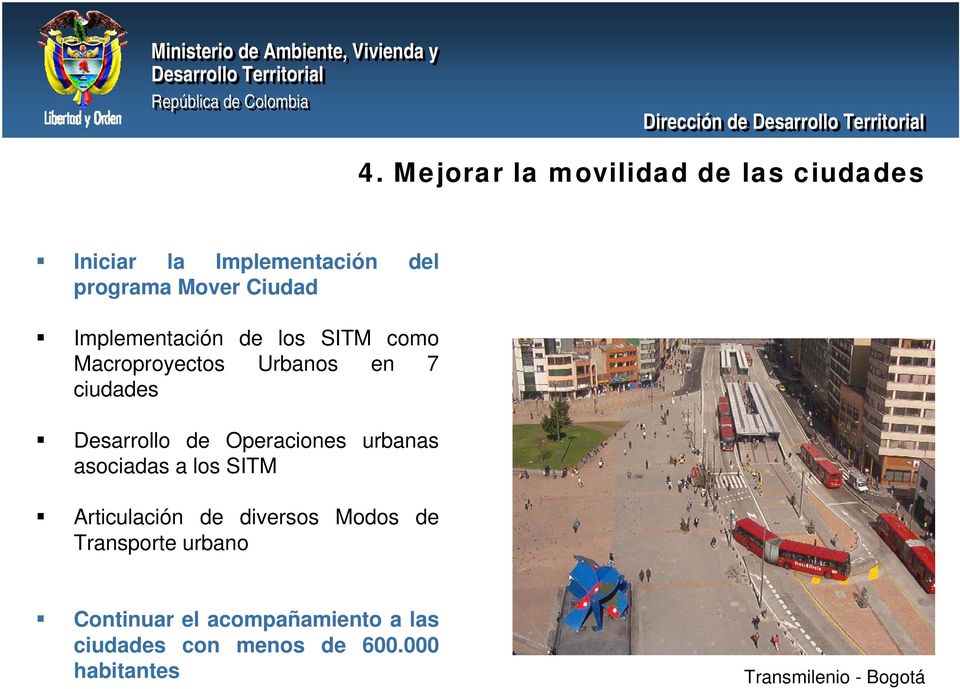Operaciones urbanas asociadas a los SITM Articulación de diversos Modos de Transporte