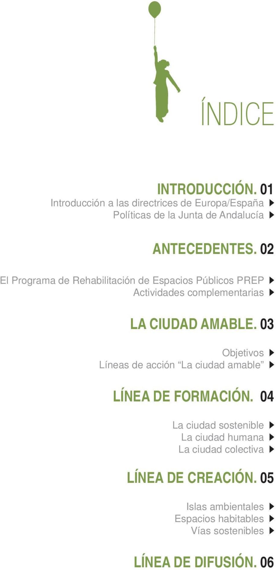 02 El Programa de Rehabilitación de Espacios Públicos PREP Actividades complementarias LA CIUDAD AMABLE.