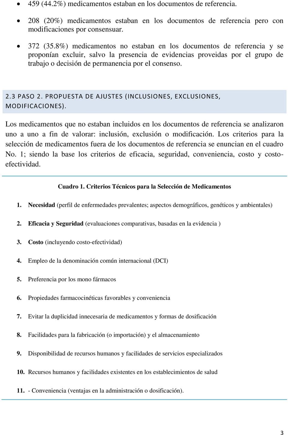 3 PASO 2. PROPUESTA DE AJUSTES (INCLUSIONES, EXCLUSIONES, MODIFICACIONES).