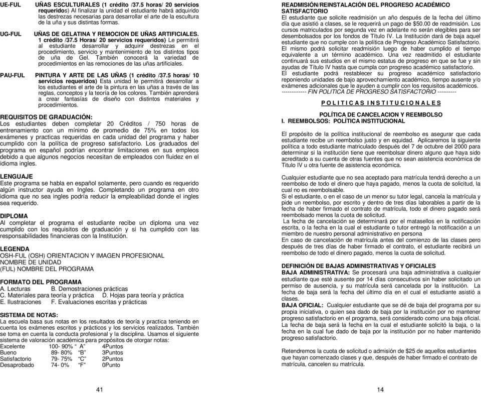 UG-FUL UÑAS DE GELATINA Y REMOCION DE UÑAS ARTIFICIALES. 1 crédito /37.