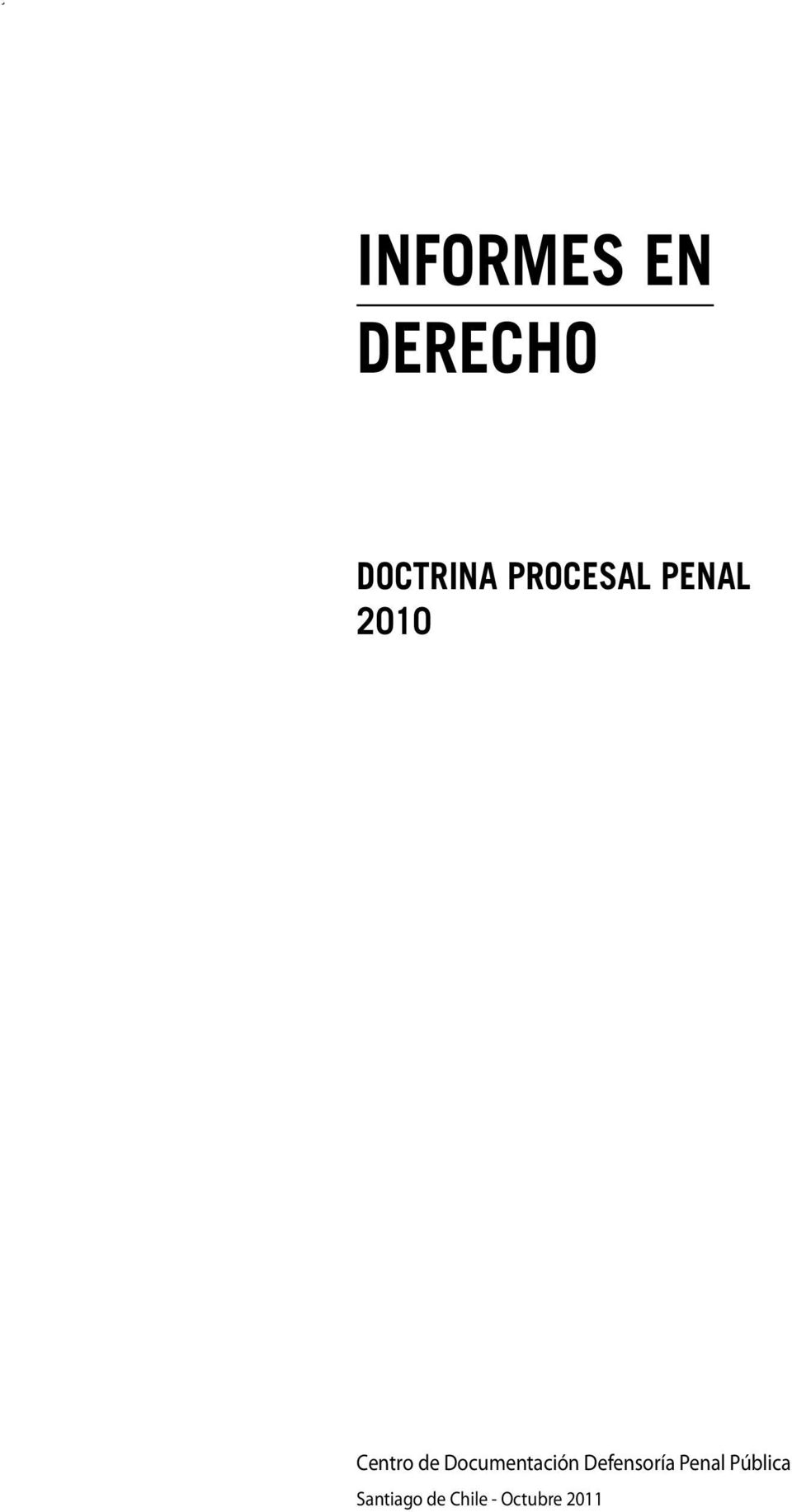 Documentación Defensoría Penal