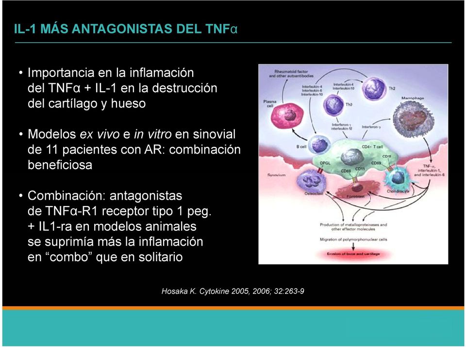 beneficiosa Combinación: antagonistas de TNFα-R1 receptor tipo 1 peg.