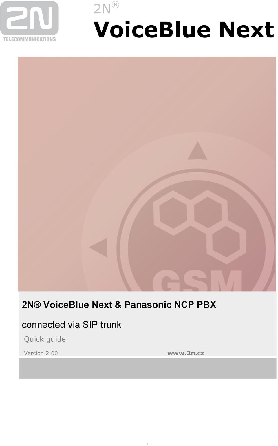NCP PBX connected via SIP