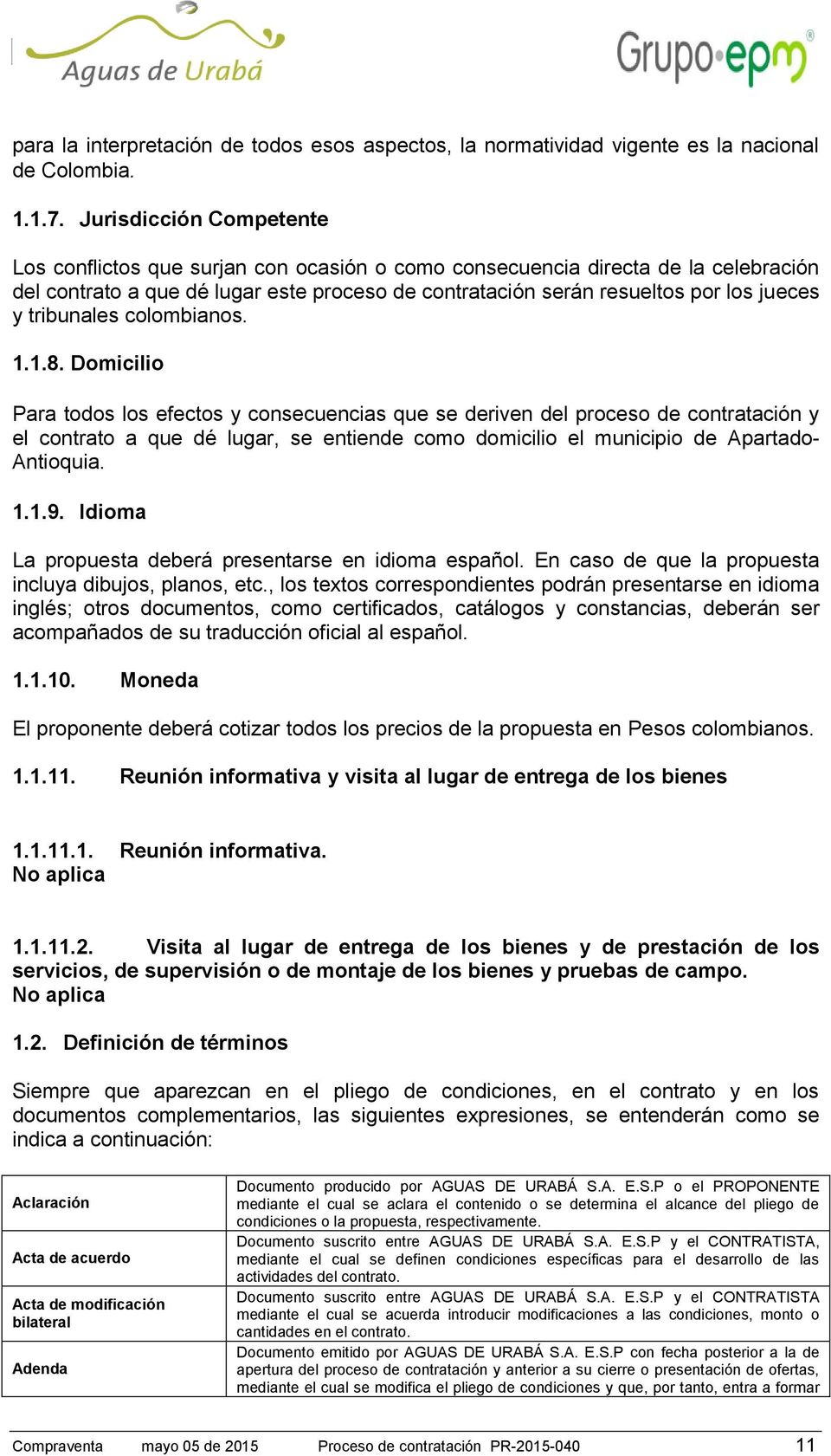 tribunales colombianos. 1.1.8.
