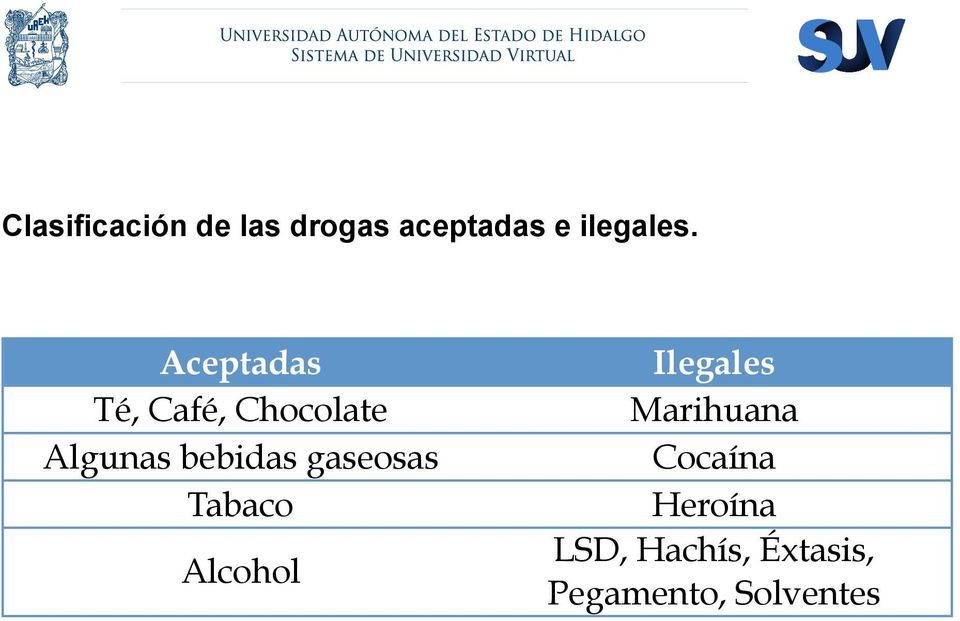 gaseosas Tabaco Alcohol Ilegales Marihuana