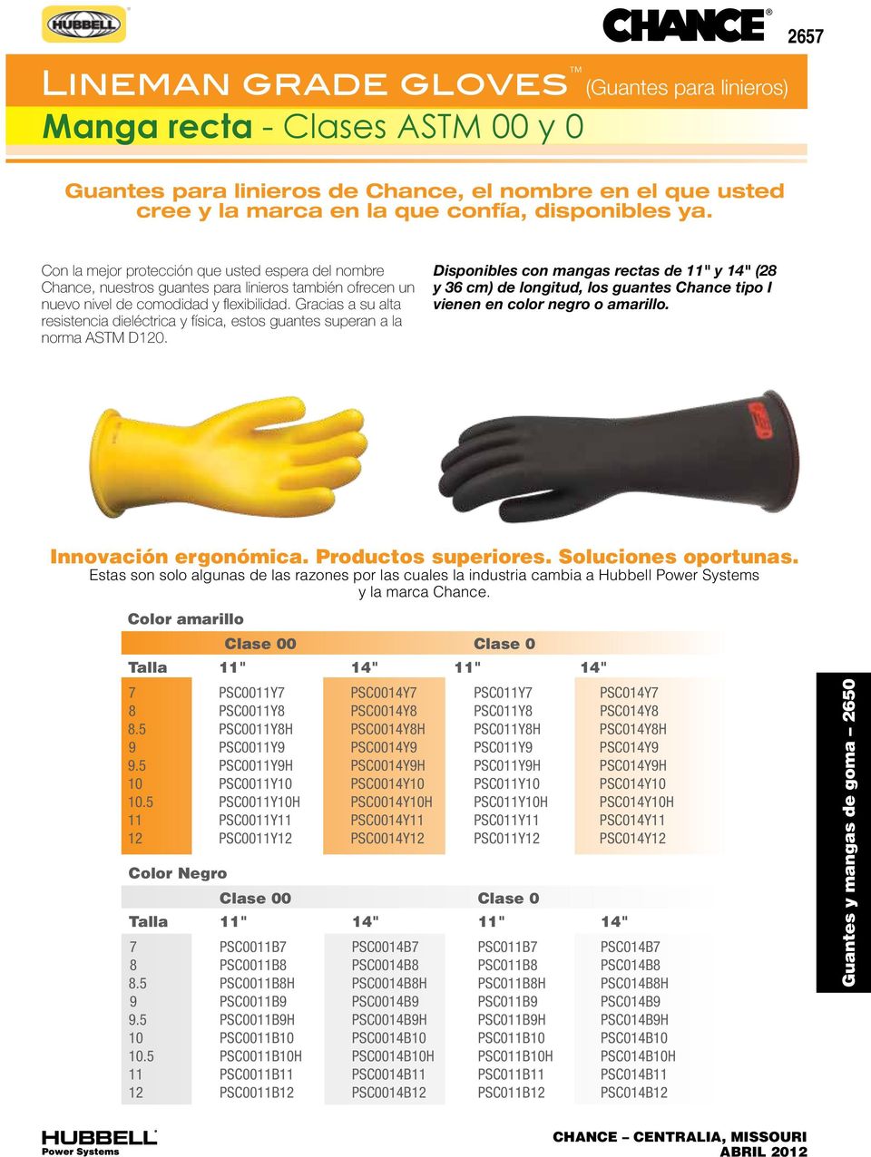 Gracias a su alta resistencia dieléctrica y física, estos guantes superan a la norma ASTM D120.