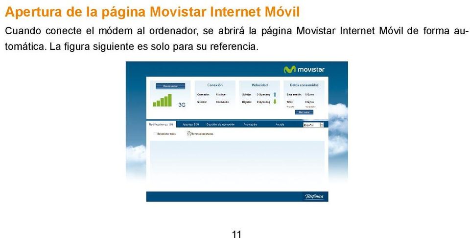 la página Movistar Internet Móvil de forma