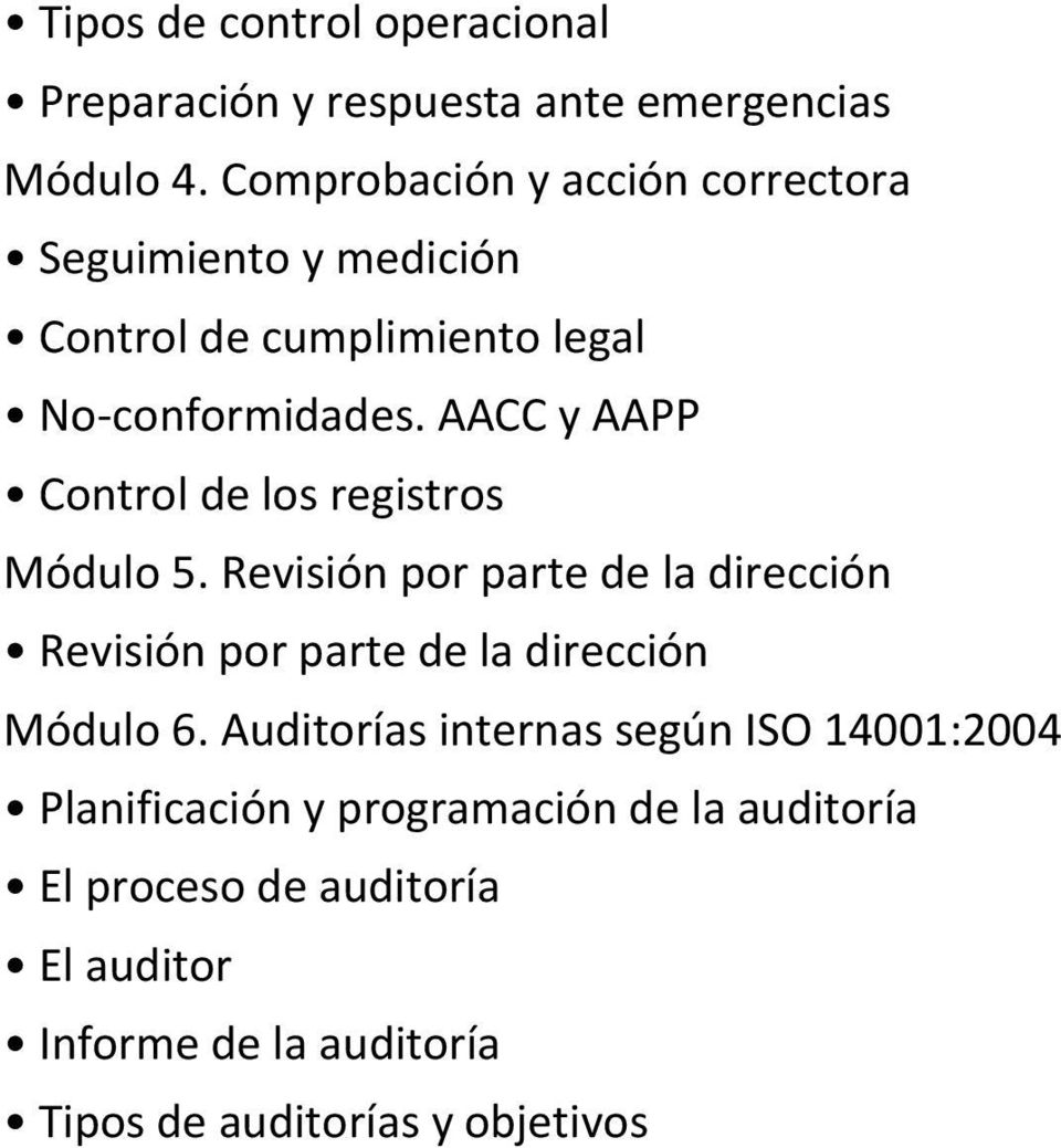 AACC y AAPP Control de los registros Módulo 5.