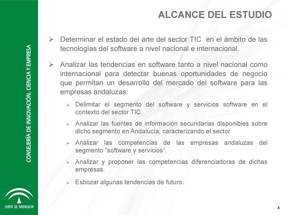 empresas andaluzas: Delimitar el segmento del software y servicios software en el contexto del sector TIC.
