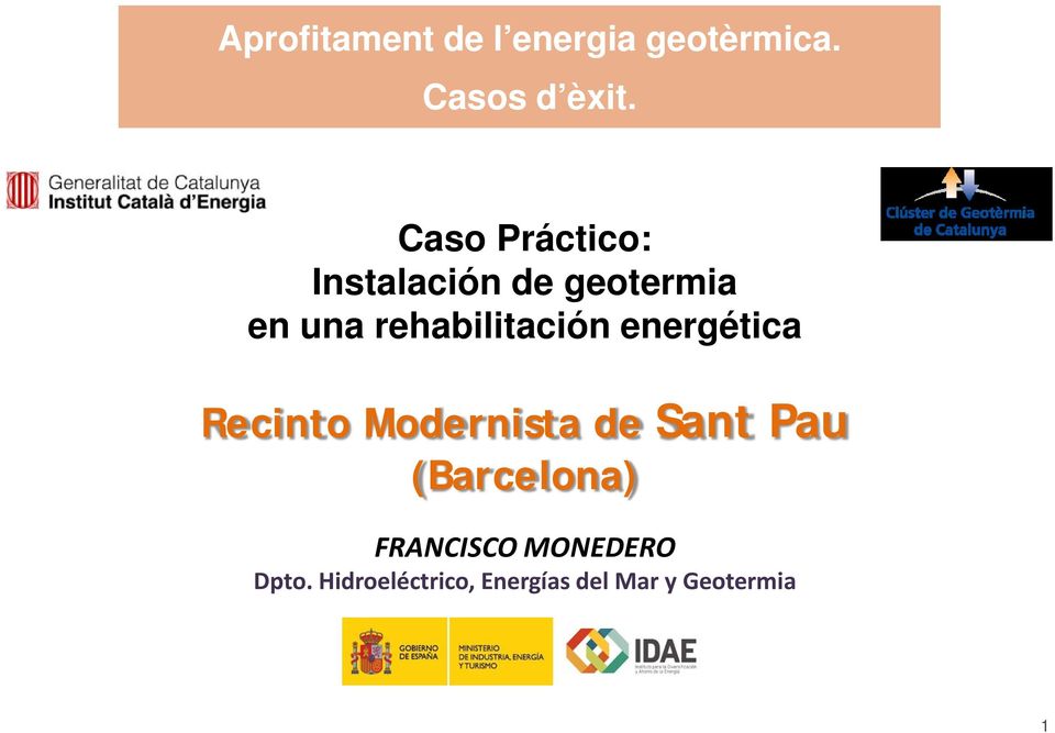 rehabilitación energética Recinto Modernista de Sant Pau