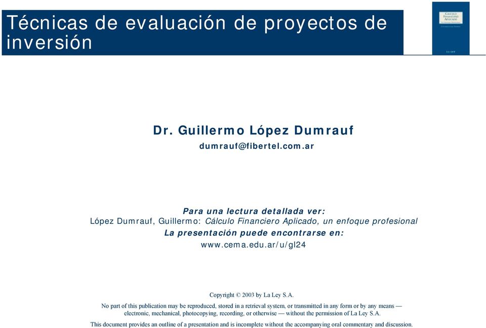 edu.ar/u/gl24 Copyright 2003 by La Ley S.A.