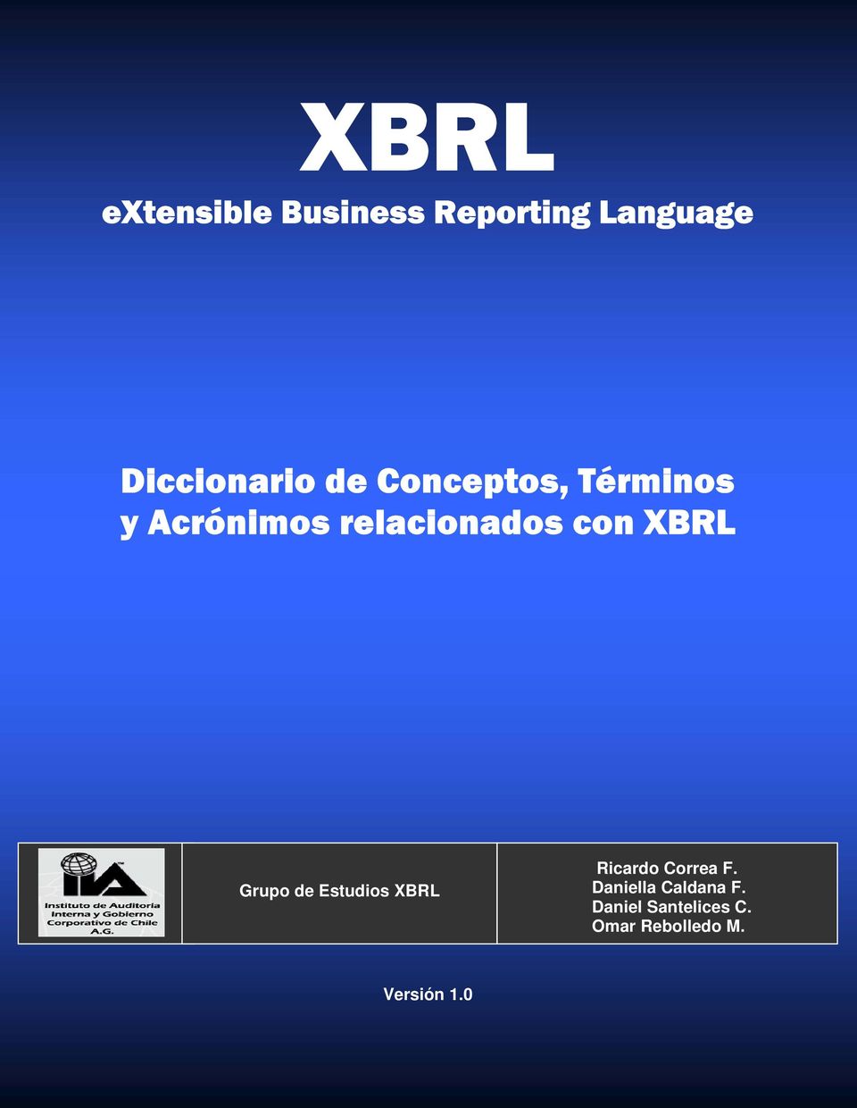 XBRL Grupo de Estudios XBRL Ricardo Correa F.