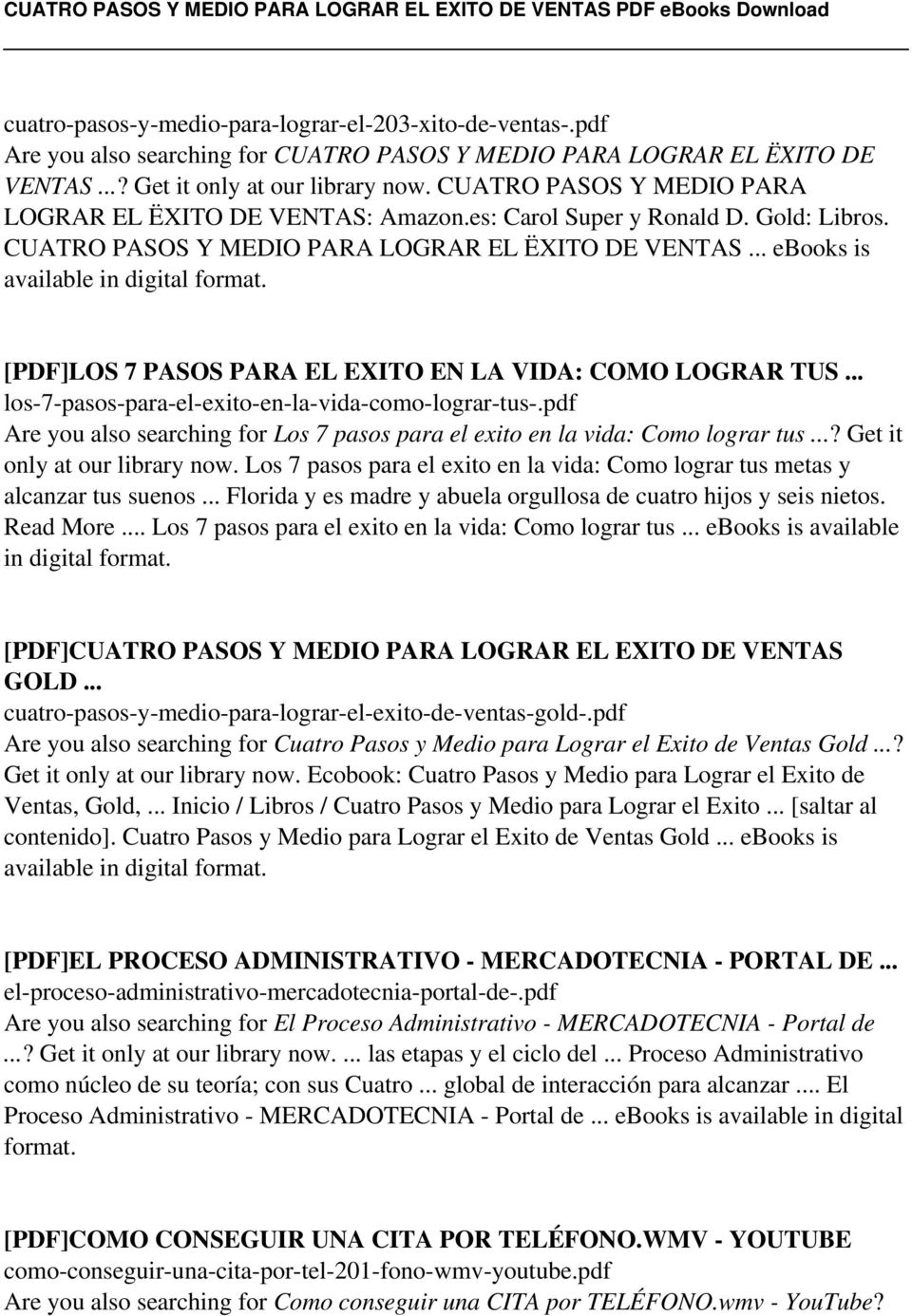 .. ebooks is available in digital [PDF]LOS 7 PASOS PARA EL EXITO EN LA VIDA: COMO LOGRAR TUS... los-7-pasos-para-el-exito-en-la-vida-como-lograr-tus-.
