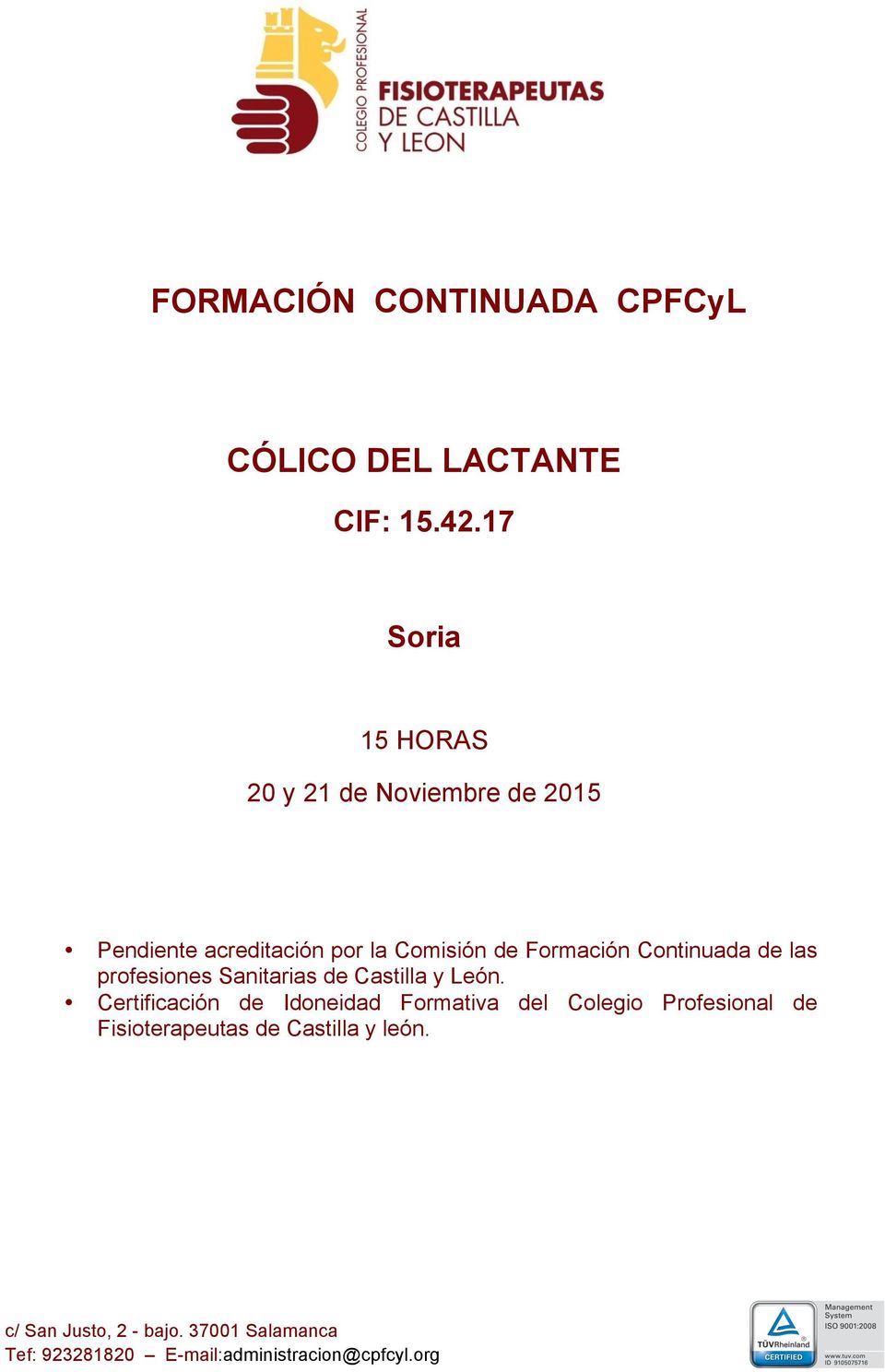 Comisión de Formación Continuada de las profesiones Sanitarias de Castilla y