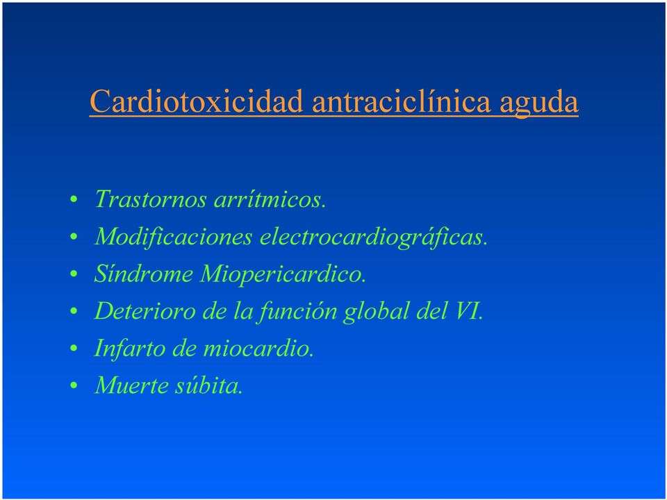 Síndrome Miopericardico.
