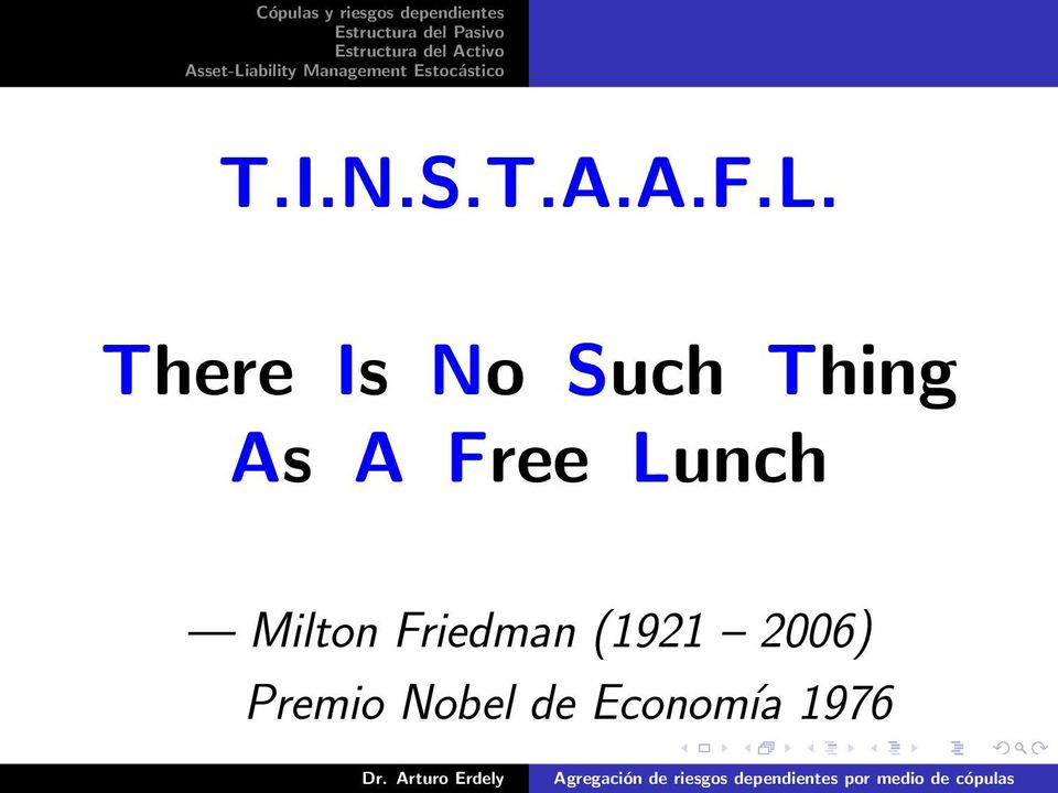 Free Lunch Milton Friedman