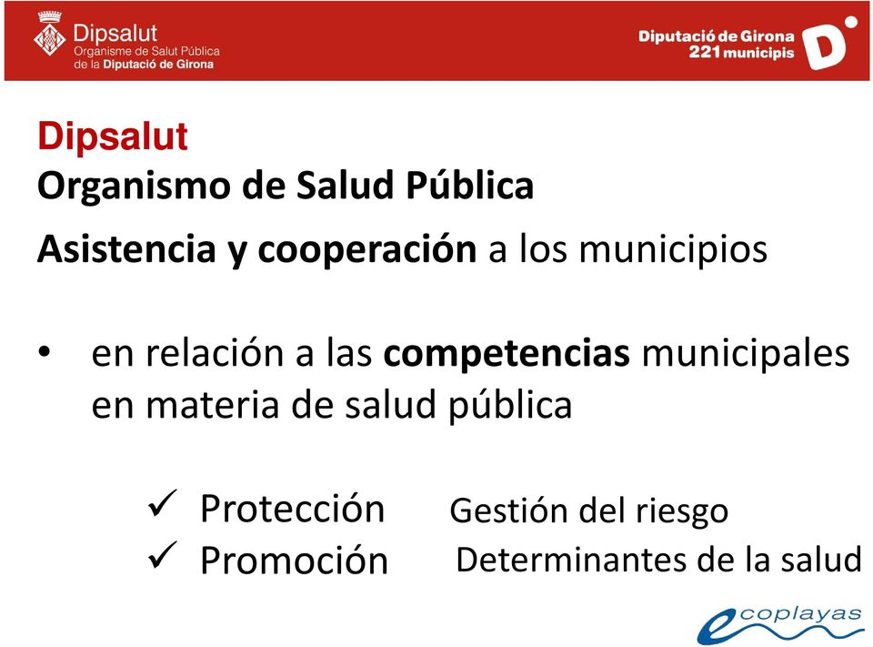 competencias municipales en materia de salud pública