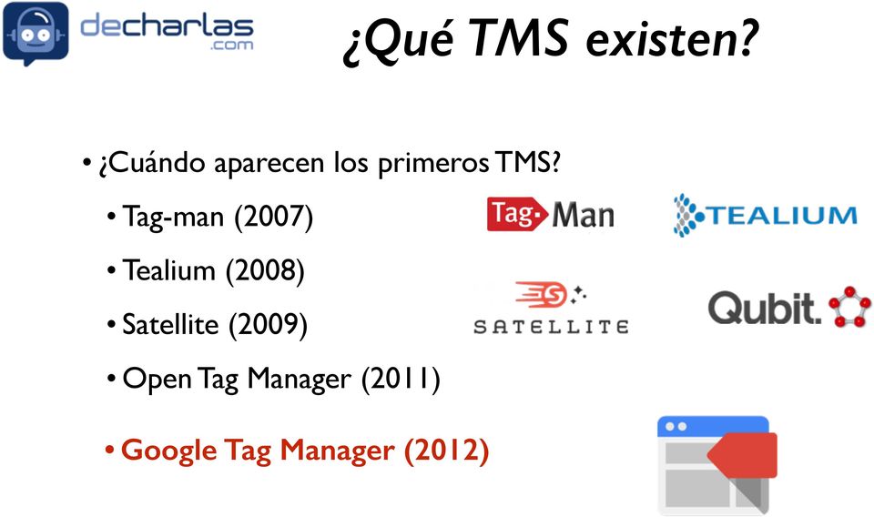 Tag-man (2007) Tealium (2008)