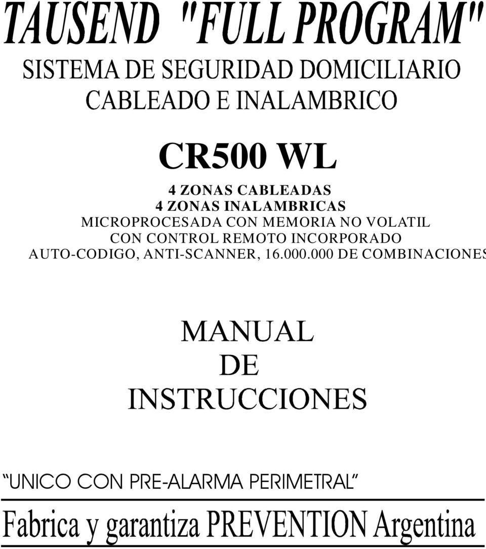REMOTO INCORPORADO AUTO-CODIGO, ANTI-SCANNER, 16.