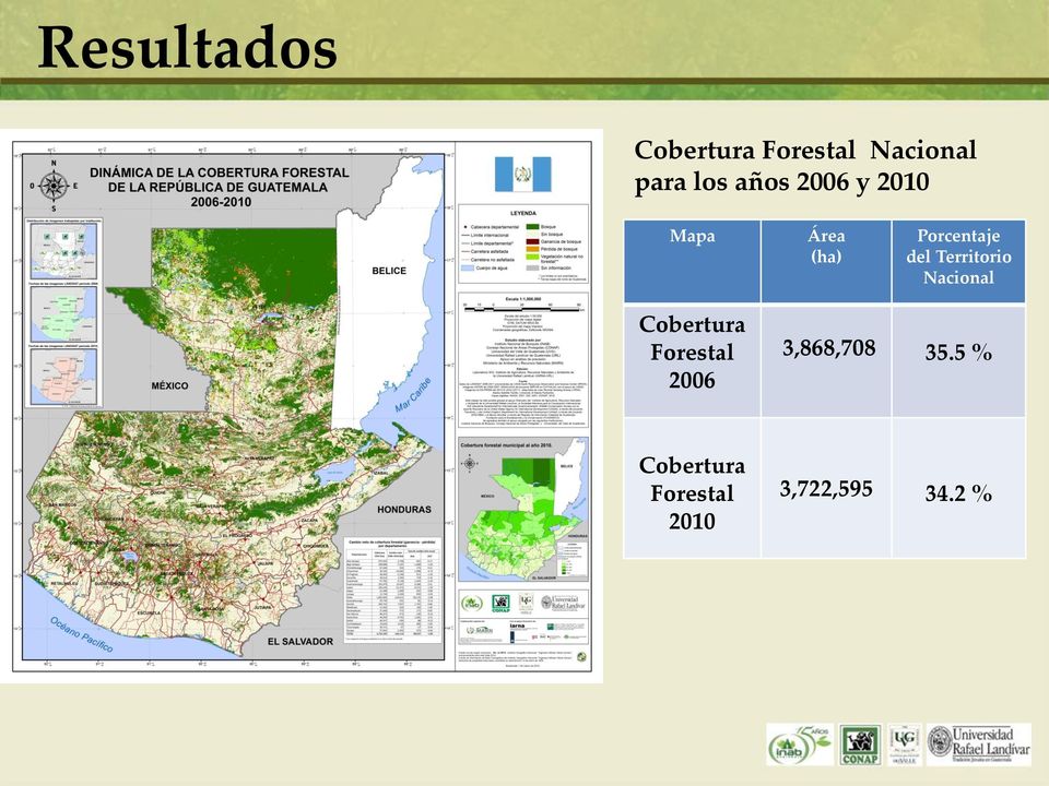 Territorio Nacional Cobertura Forestal 2006