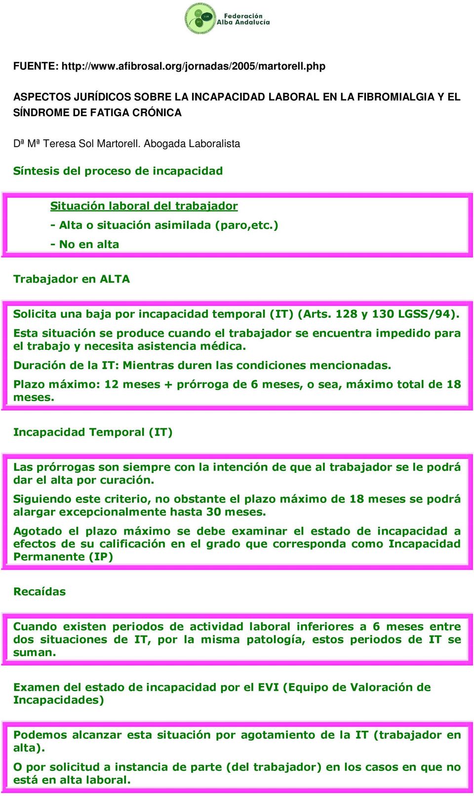 ) - No en alta Trabajador en ALTA Solicita una baja por incapacidad temporal (IT) (Arts. 128 y 130 LGSS/94).