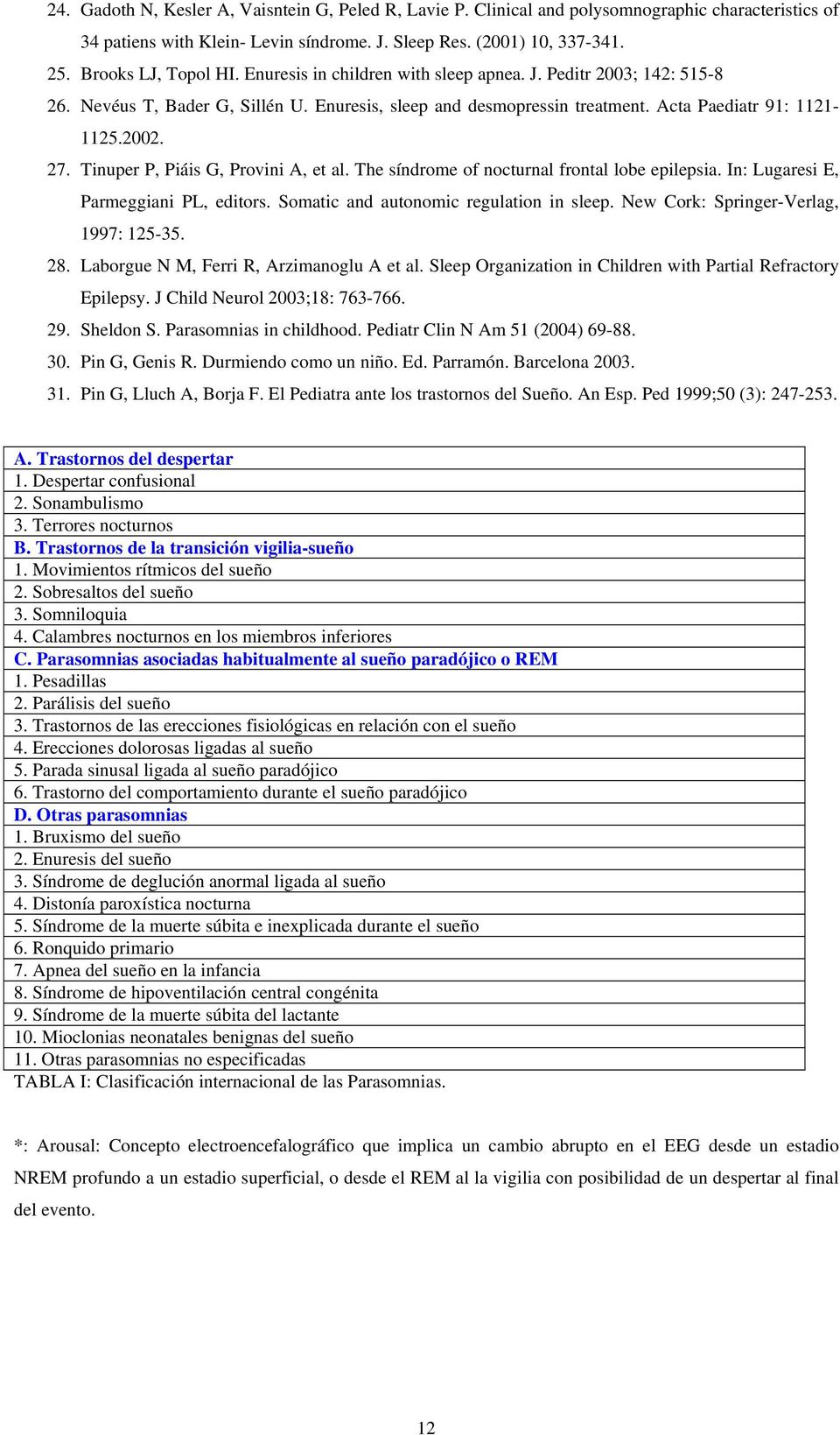 27. Tinuper P, Piáis G, Provini A, et al. The síndrome of nocturnal frontal lobe epilepsia. In: Lugaresi E, Parmeggiani PL, editors. Somatic and autonomic regulation in sleep.
