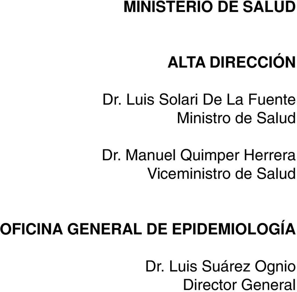 Manuel Quimper Herrera Viceministro de Salud