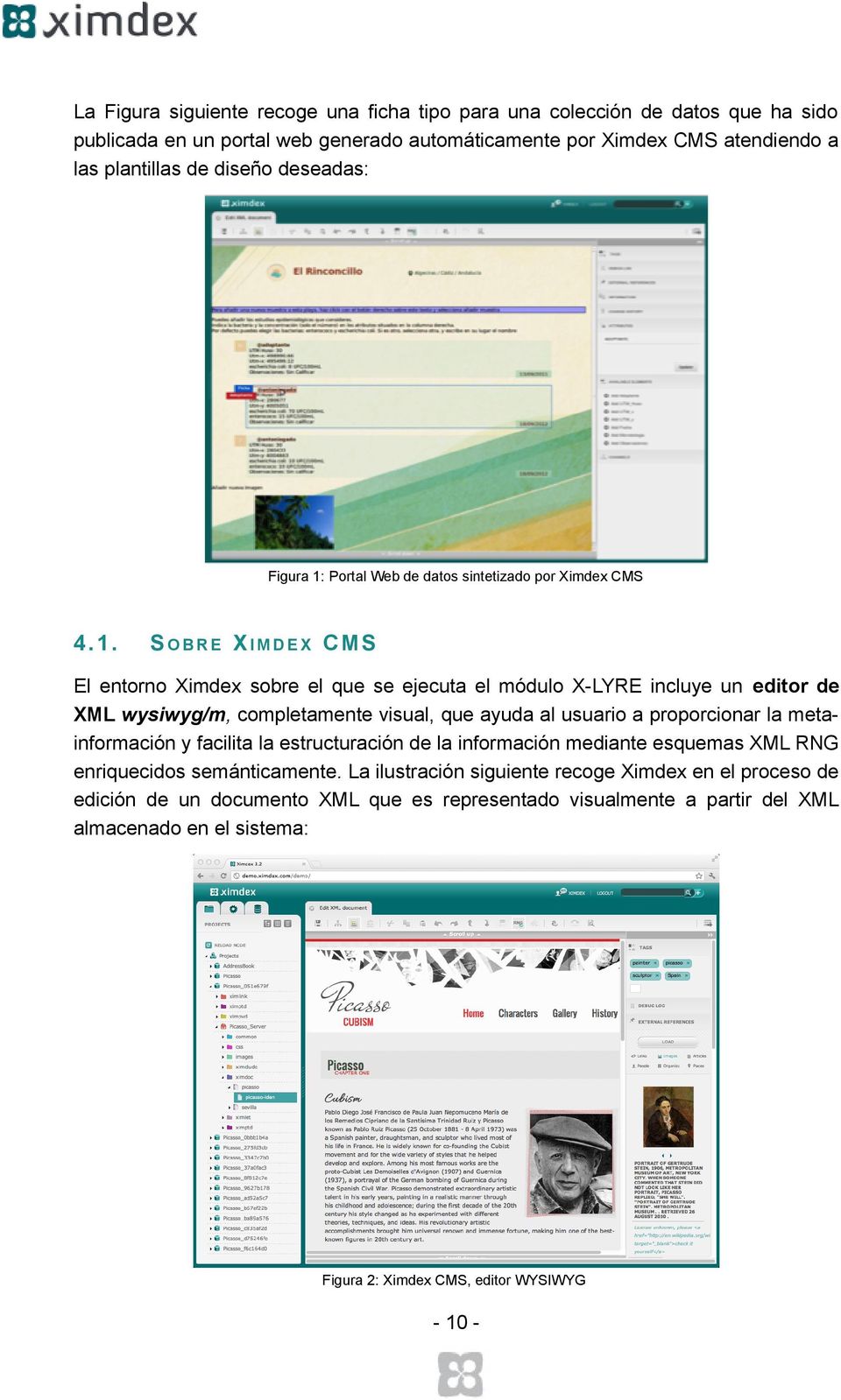 Portal Web de datos sintetizado por Ximdex CMS 4.1.