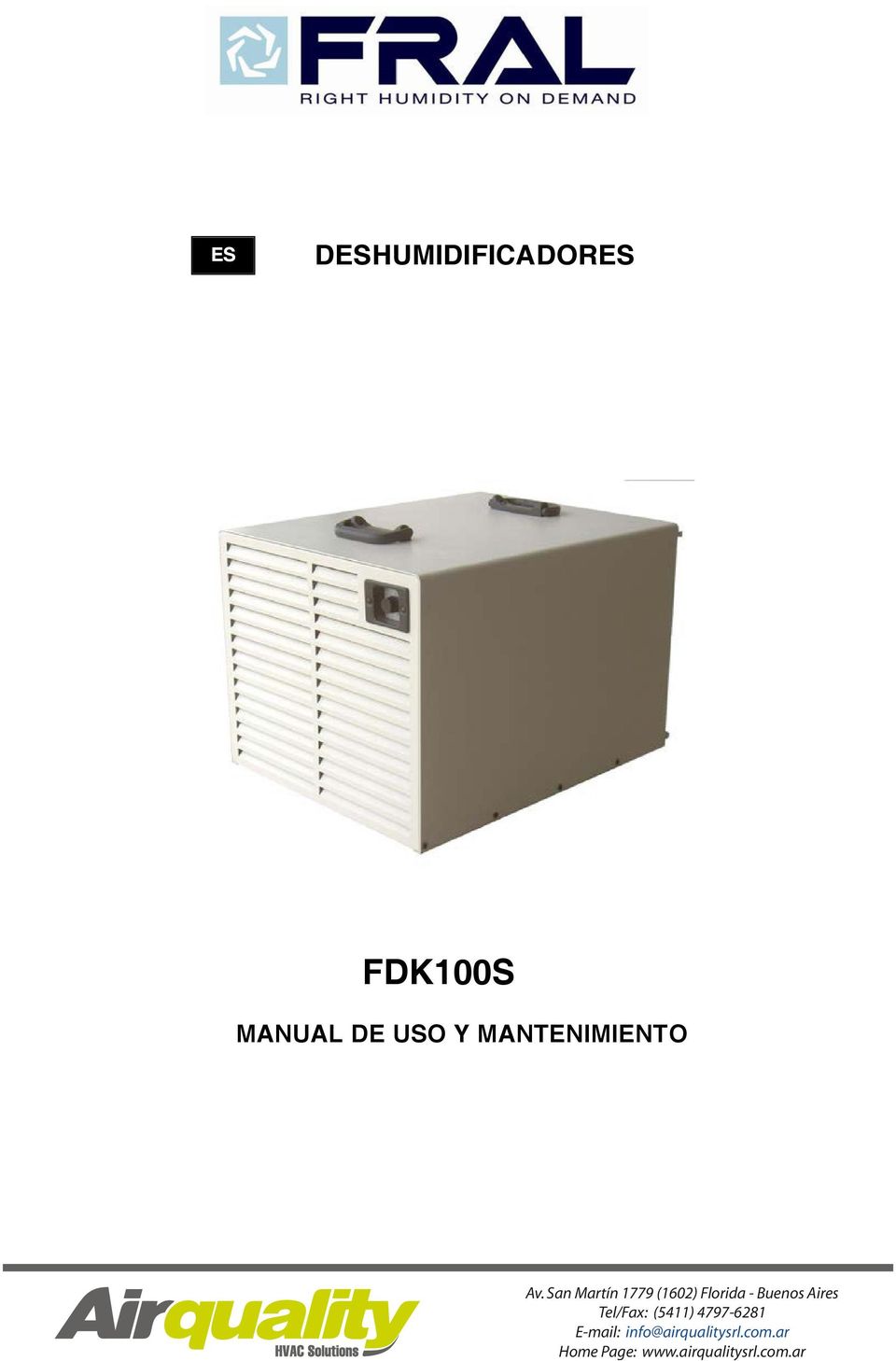 FDK100S MANUAL