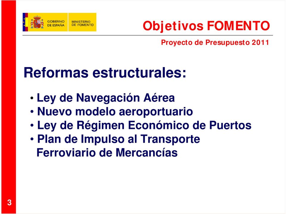 Ley de Régimen Económico de Puertos Plan de