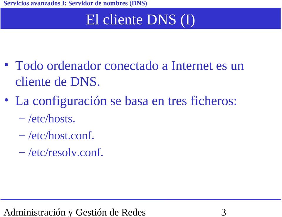 cliente de DNS.