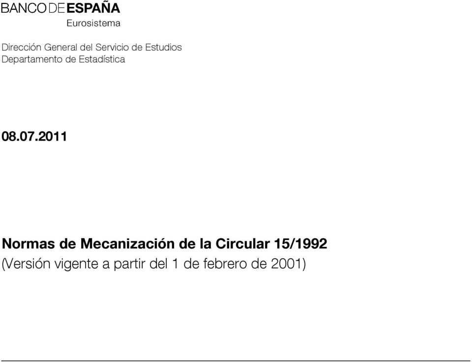 2011 Normas de Mecanización de la Circular
