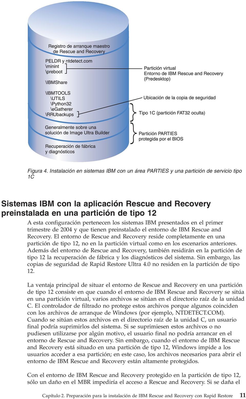 pertenecen los sistemas IBM presentados en el primer trimestre de 2004 y que tienen preinstalado el entorno de IBM Rescue and Recoery.