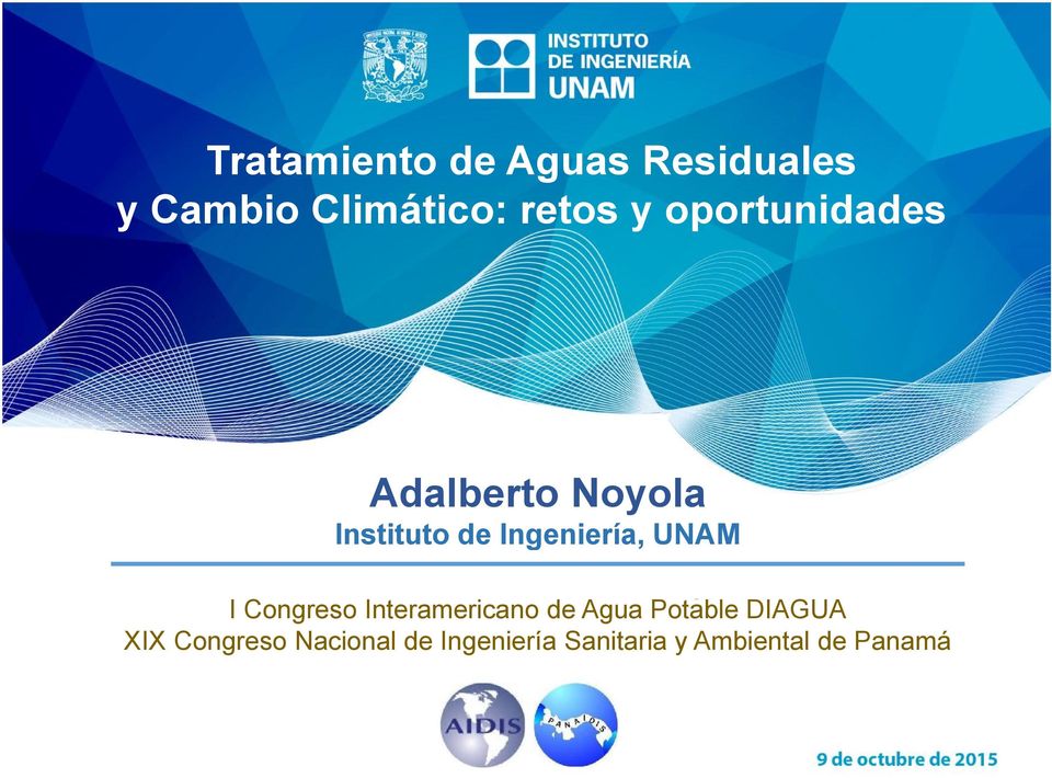 UNAM I Congreso Interamericano de Agua Potable DIAGUA XIX