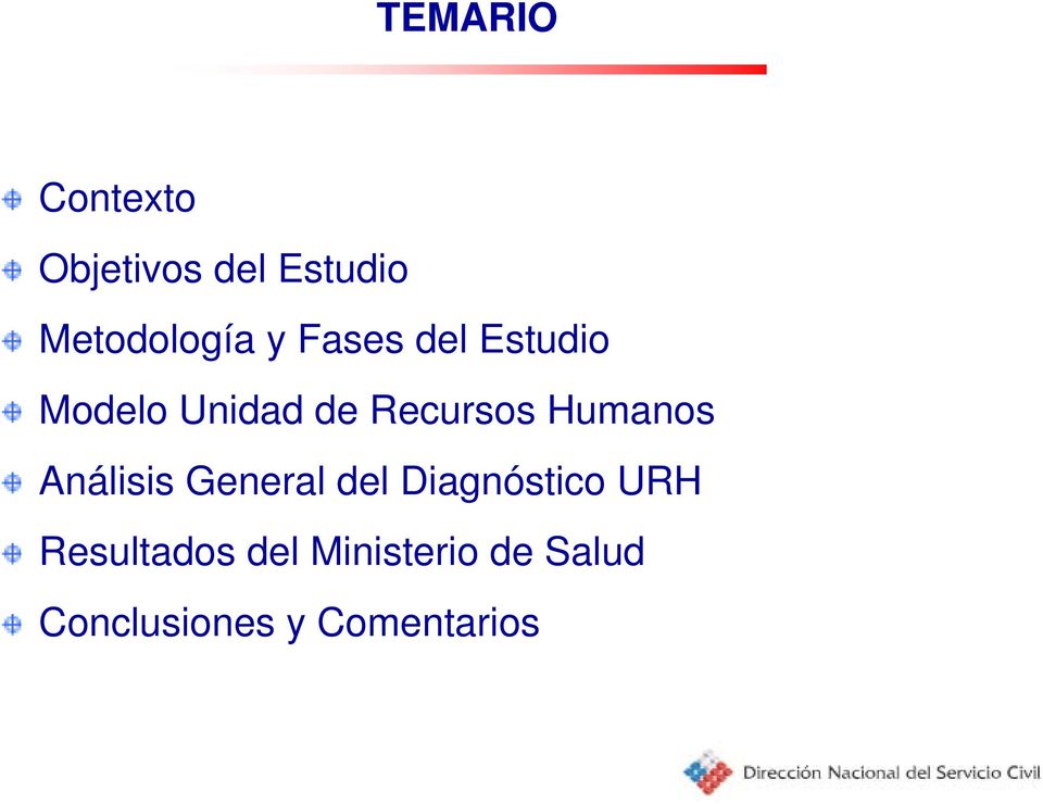 Humanos Análisis General del Diagnóstico URH