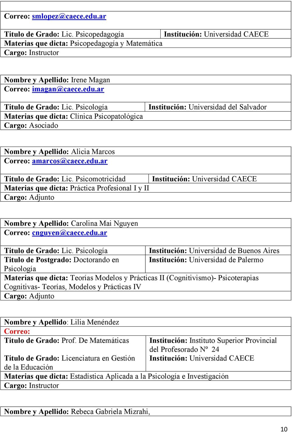 Universidad de Palermo Psicología Teorías Modelos y Prácticas II (Cognitivismo)- Psicoterapias Cognitivas- Teorías, Modelos y Prácticas IV Nombre y Apellido: Lilia Menéndez Correo: Titulo de Grado: