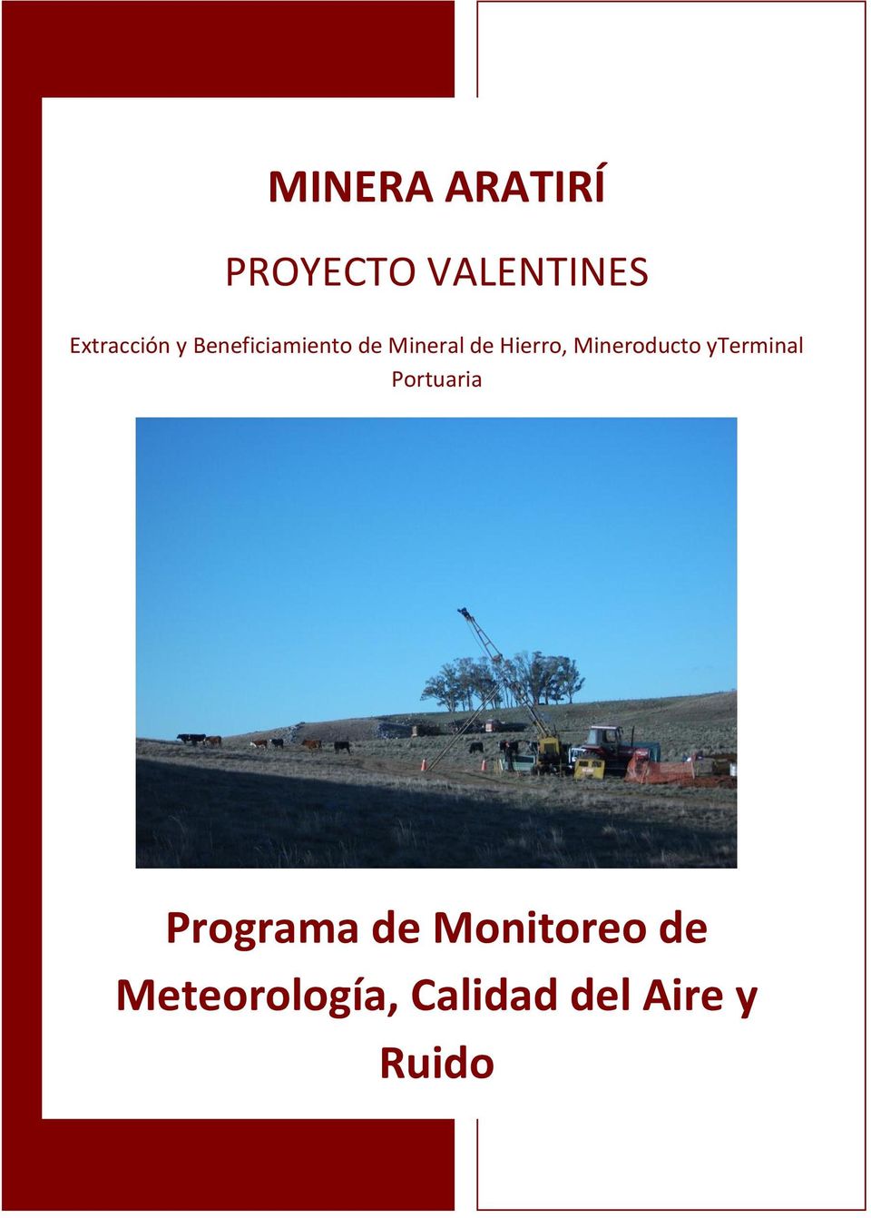 Mineroducto yterminal Portuaria Programa de