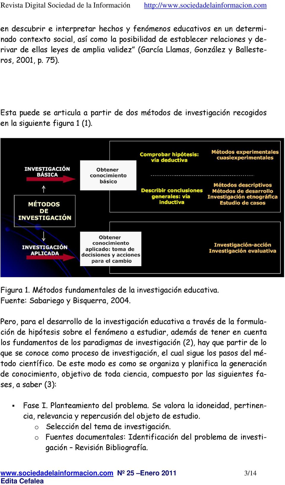 Métodos fundamentales de la investigación educativa. Fuente: Sabariego y Bisquerra, 2004.