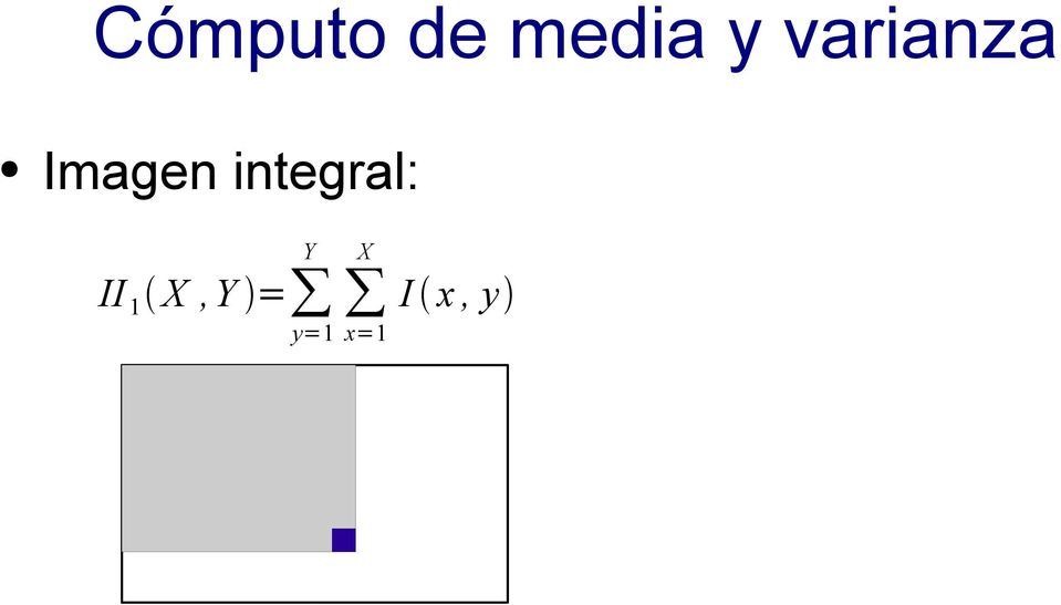 integral: Y X II 1