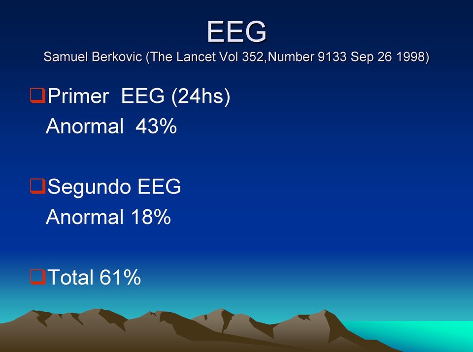 1998) Primer EEG (24hs) Anormal