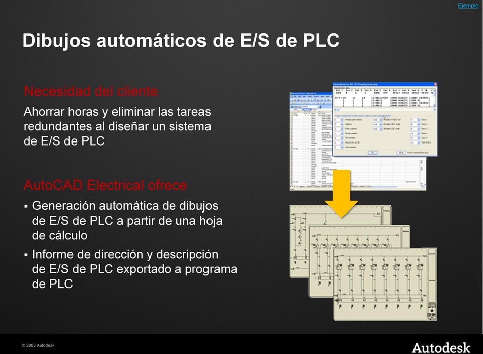Electrical ofrece Generación automática de dibujos de E/S de PLC a partir de una