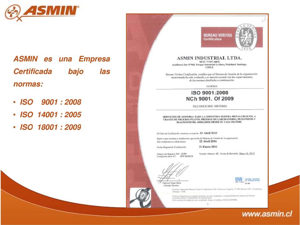 las ISO 9001 : 2008 ISO