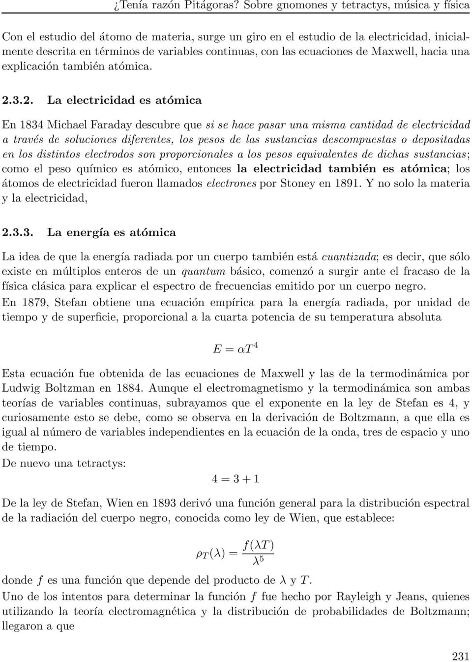 ecuaciones de Maxwell, hacia una explicación también atómica. 2.