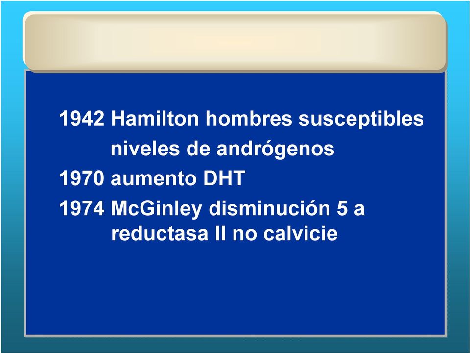 andrógenos 1970 aumento DHT