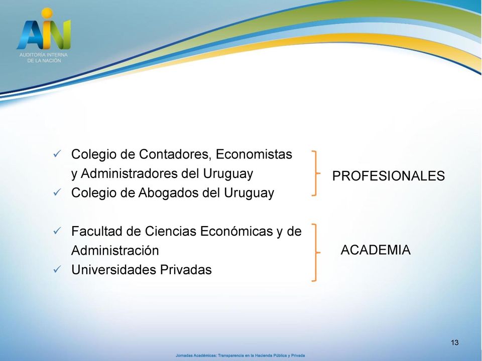 del Uruguay PROFESIONALES Facultad de Ciencias