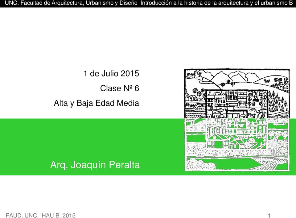arquitectura y el urbanismo B 1 de Julio 2015