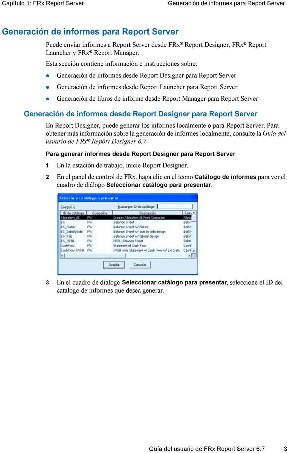 Generación de informes desde Report Launcher para Report Server!