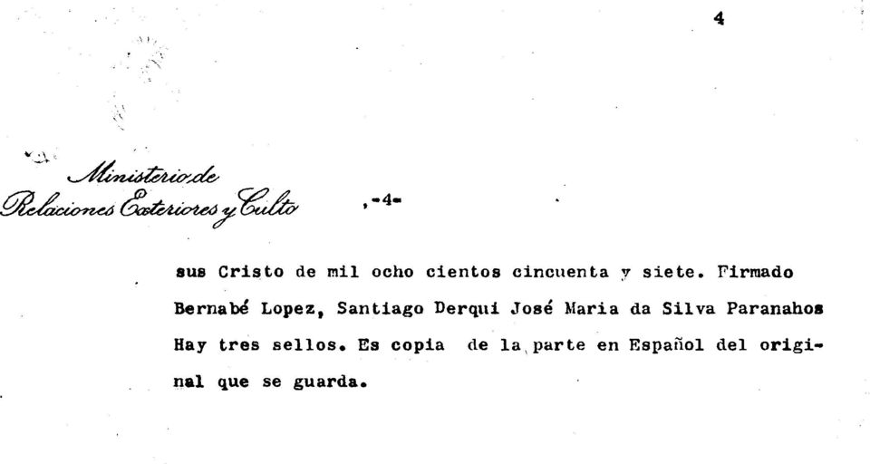 Firmado Bernabé Lopez, Santiago Derqui José Maria